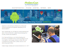 Tablet Screenshot of andevcon.com